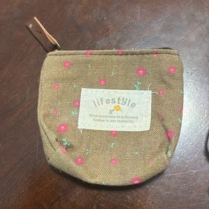 Coin purse mini flowers